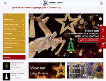 Tablet Screenshot of fantasychristmaslights.ie